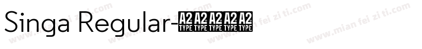 Singa Regular字体转换